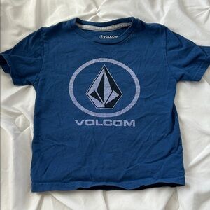 Volcom Boys Navy Blue Logo Tee